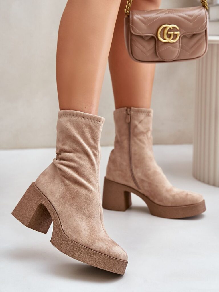 Botki Model S.Barski HY42-739 Beige - Step in style