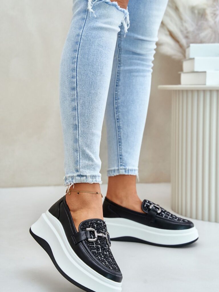 Mokasyny Model Vinceza 89105 Black - Step in style
