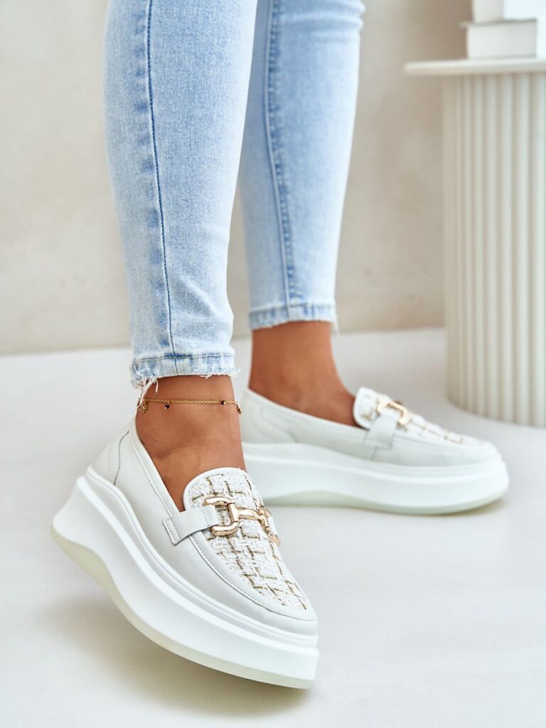 Mokasyny Model Vinceza 89105 Light Beige - Step in style