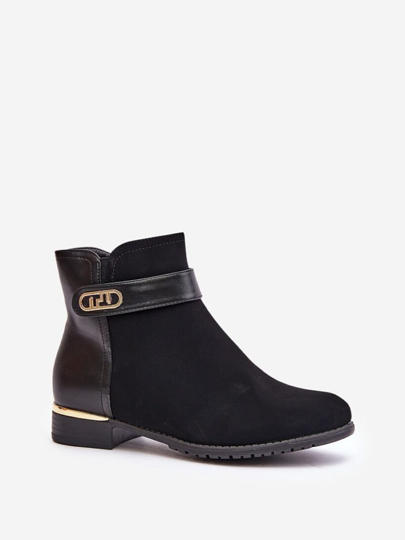 Botki Model Ravasira K-99213 Black - Step in style - obrazek 2