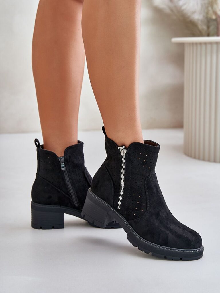Botki Model Oviria M1537 Black - Step in style