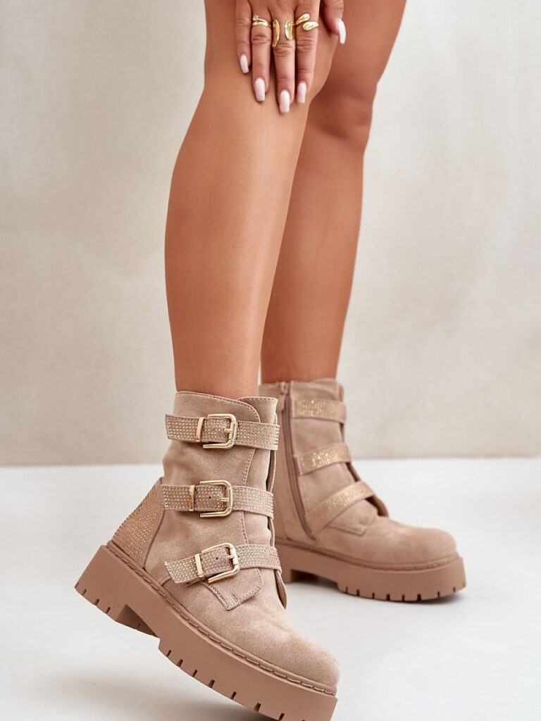Botki Model Tiaeliana HB-276 Beige - Step in style