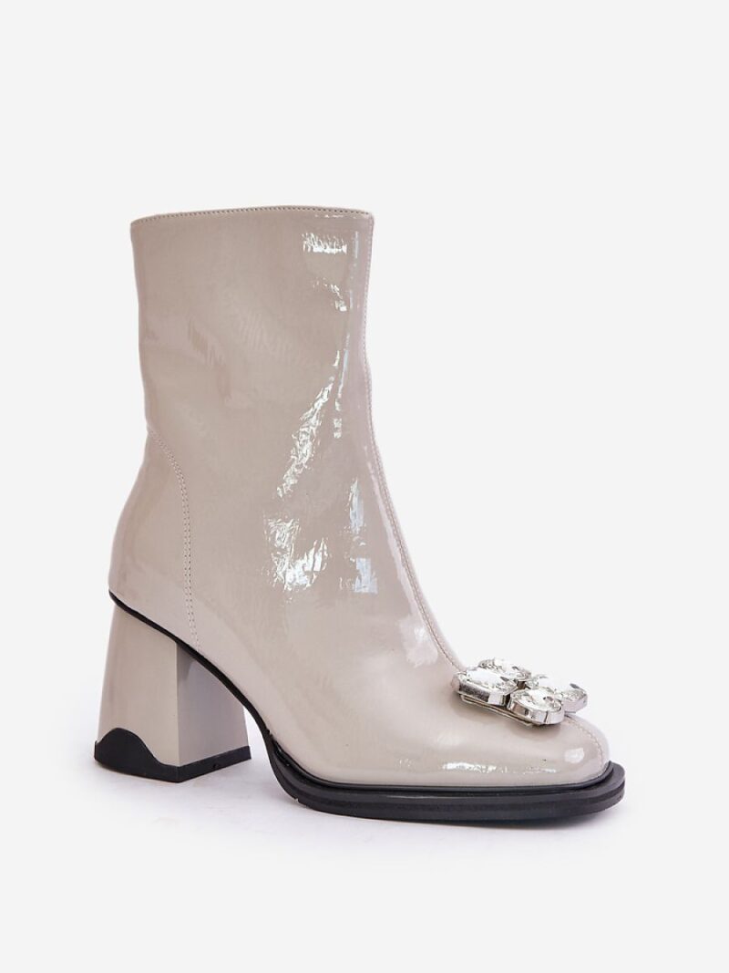 Botki Model DA MR880-019 Light Grey - Step in style - obrazek 2