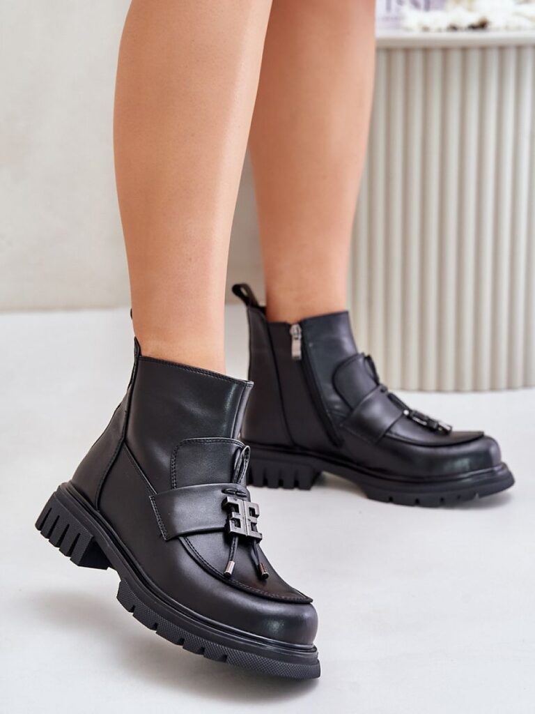 Botki Model Asperra 24BT15-7455 Black - Step in style