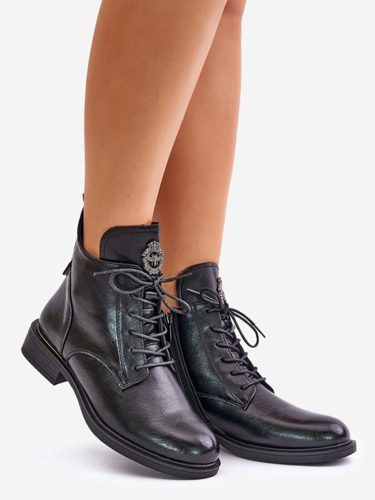 Botki Model Leonise 24BT02-7976 Black - Step in style
