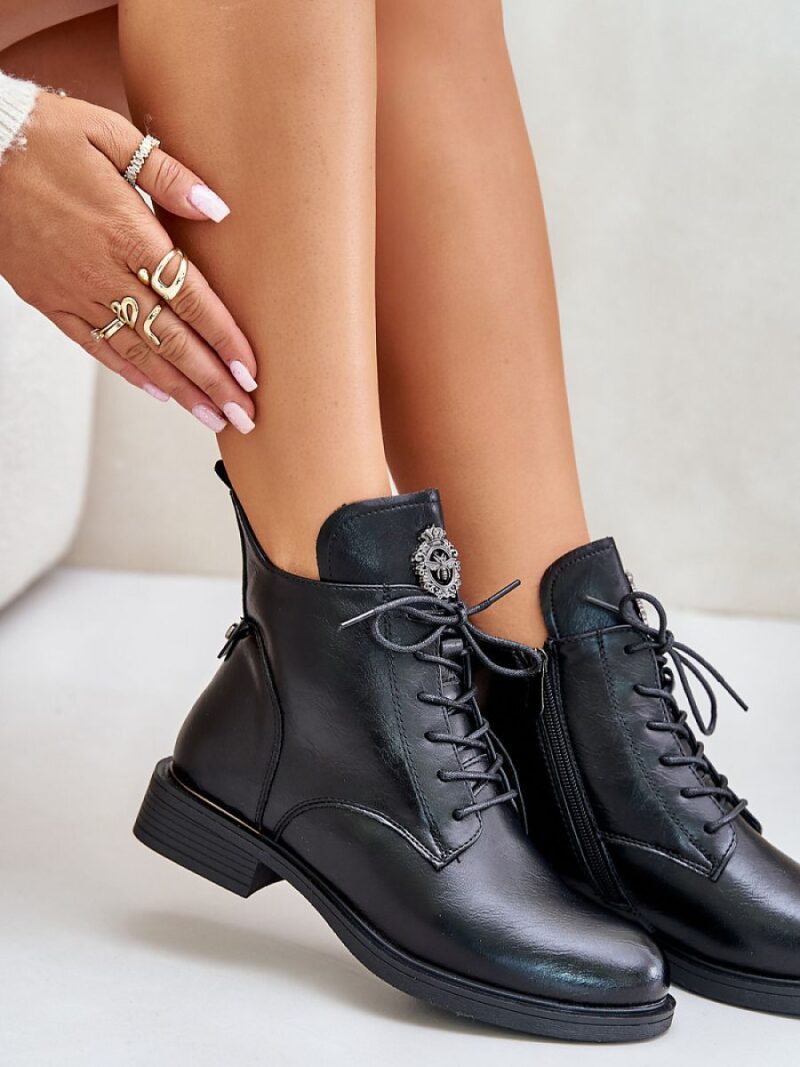 Botki Model Leonise 24BT02-7976 Black - Step in style - obrazek 3