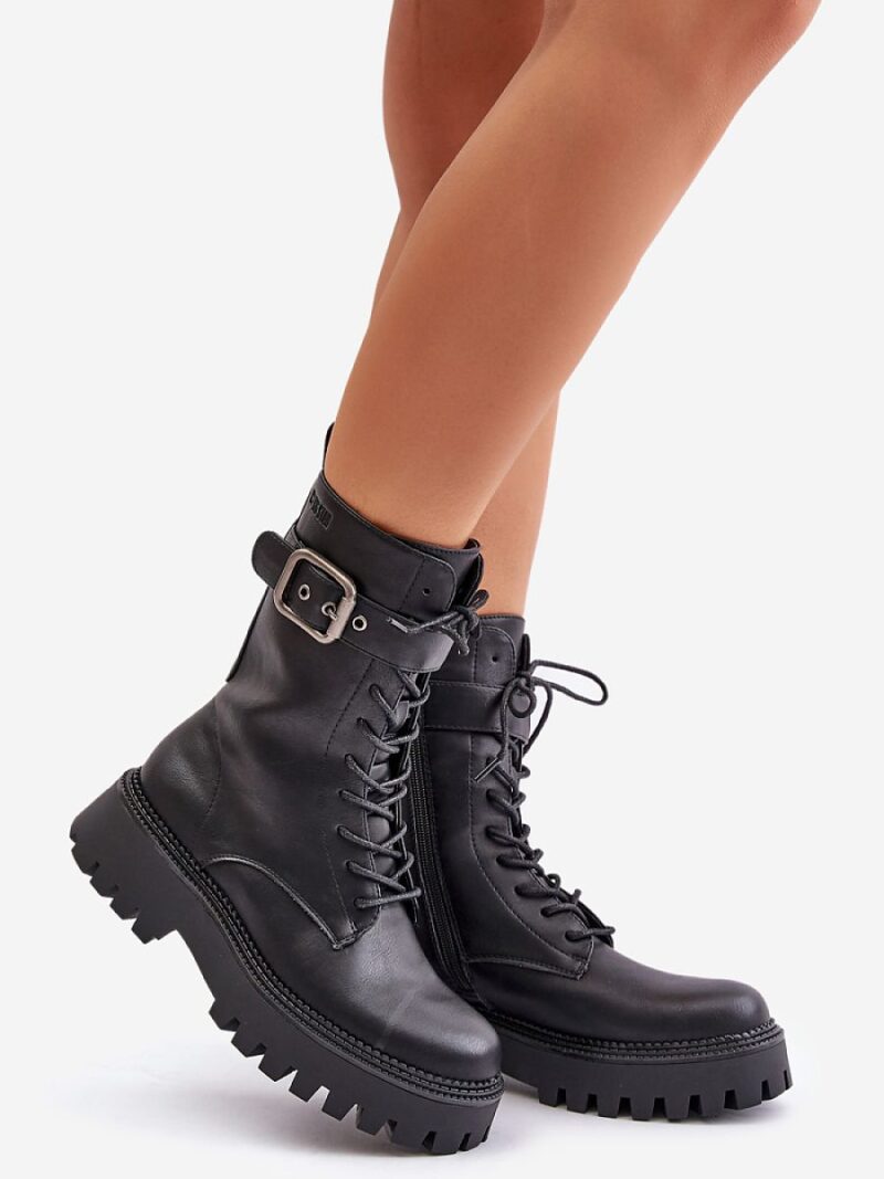 Workery Model Big Star OO274137 Black - Step in style - obrazek 3