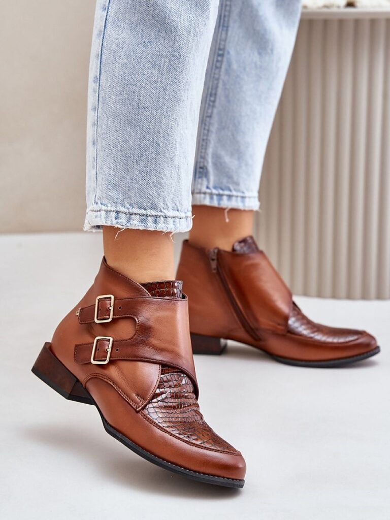 Botki Model Maciejka 06696-02 Brown - Step in style