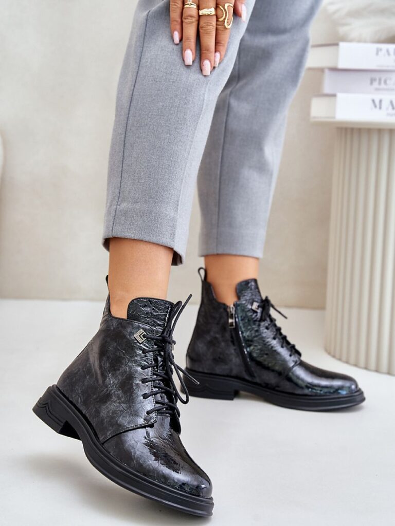Botki Model DA LZ42-042 Black/Grey - Step in style