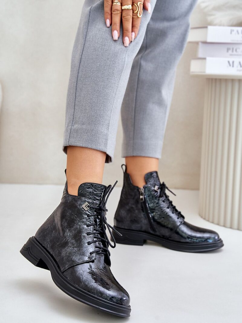 Botki Model DA LZ42-042 Black/Grey - Step in style