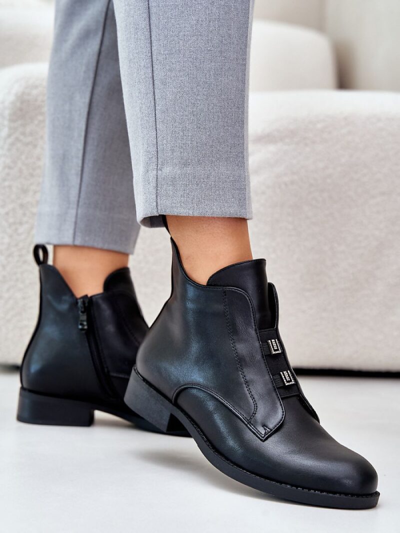 Botki Model S.Barski HY42-716 Black - Step in style - obrazek 3