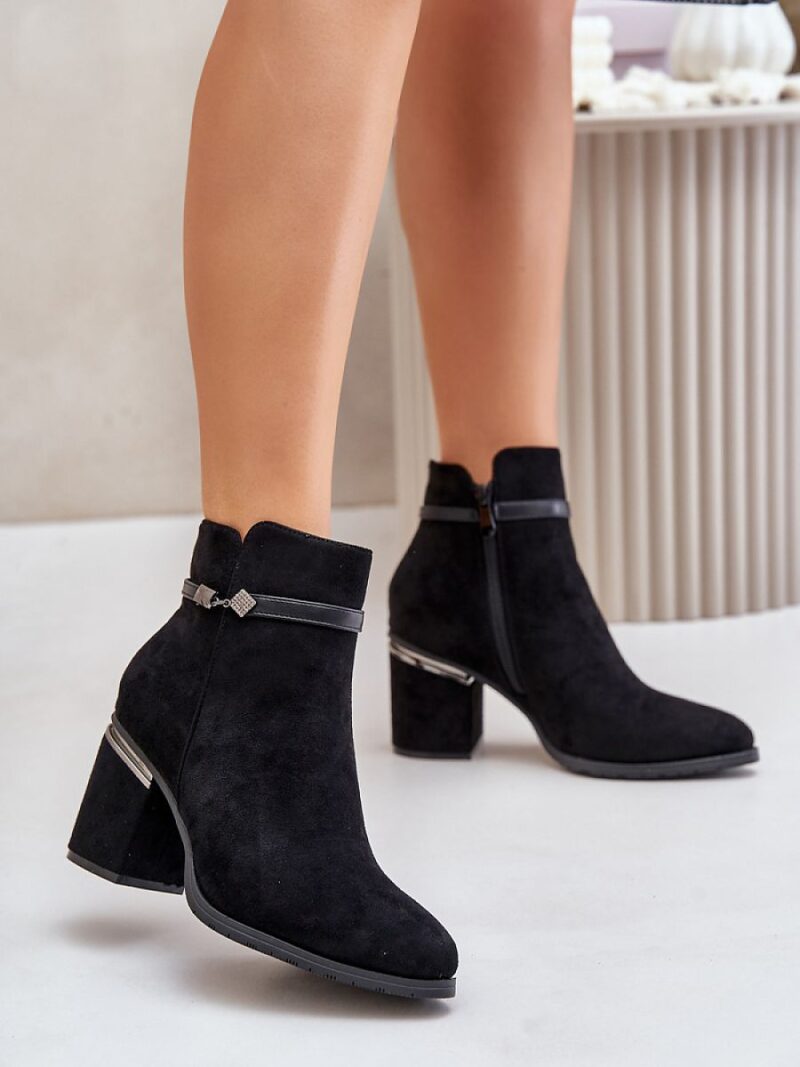 Botki Model Vinceza 16446 Black - Step in style