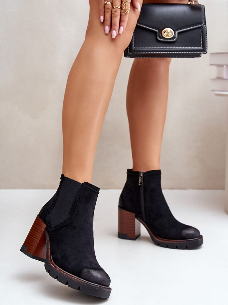 Botki Model Vinceza 58356 Black - Step in style