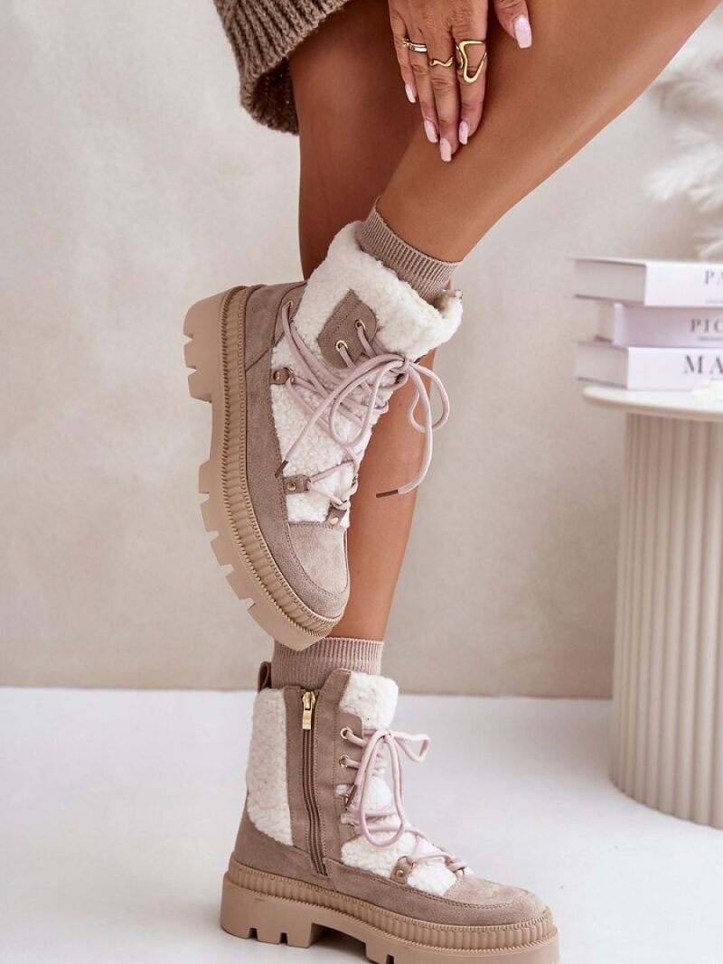 Botki Model Merilana A8902-8 Beige - Step in style - obrazek 3