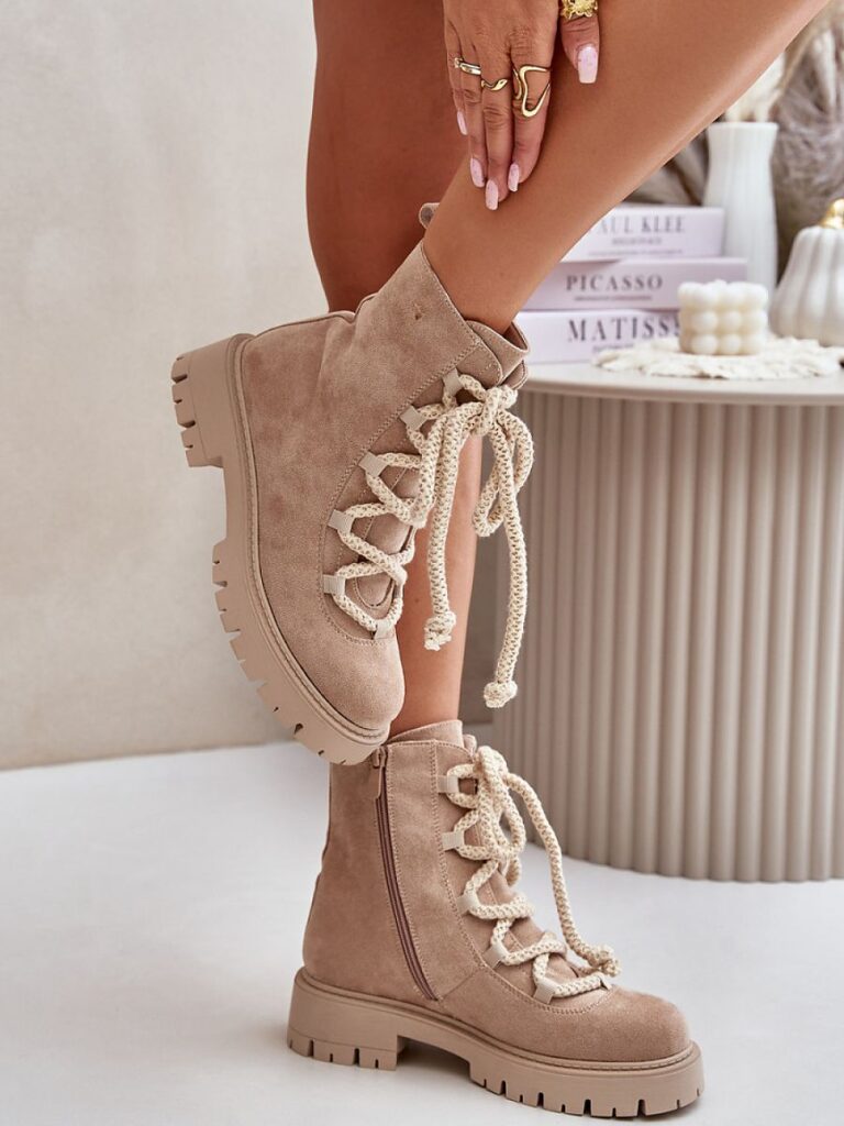 Botki Model Caellita NS539P Light Beige - Step in style