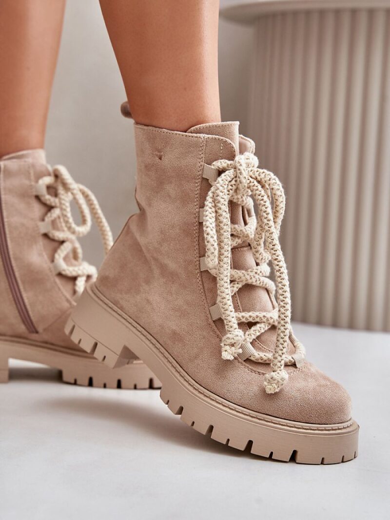 Botki Model Caellita NS539P Light Beige - Step in style - obrazek 3