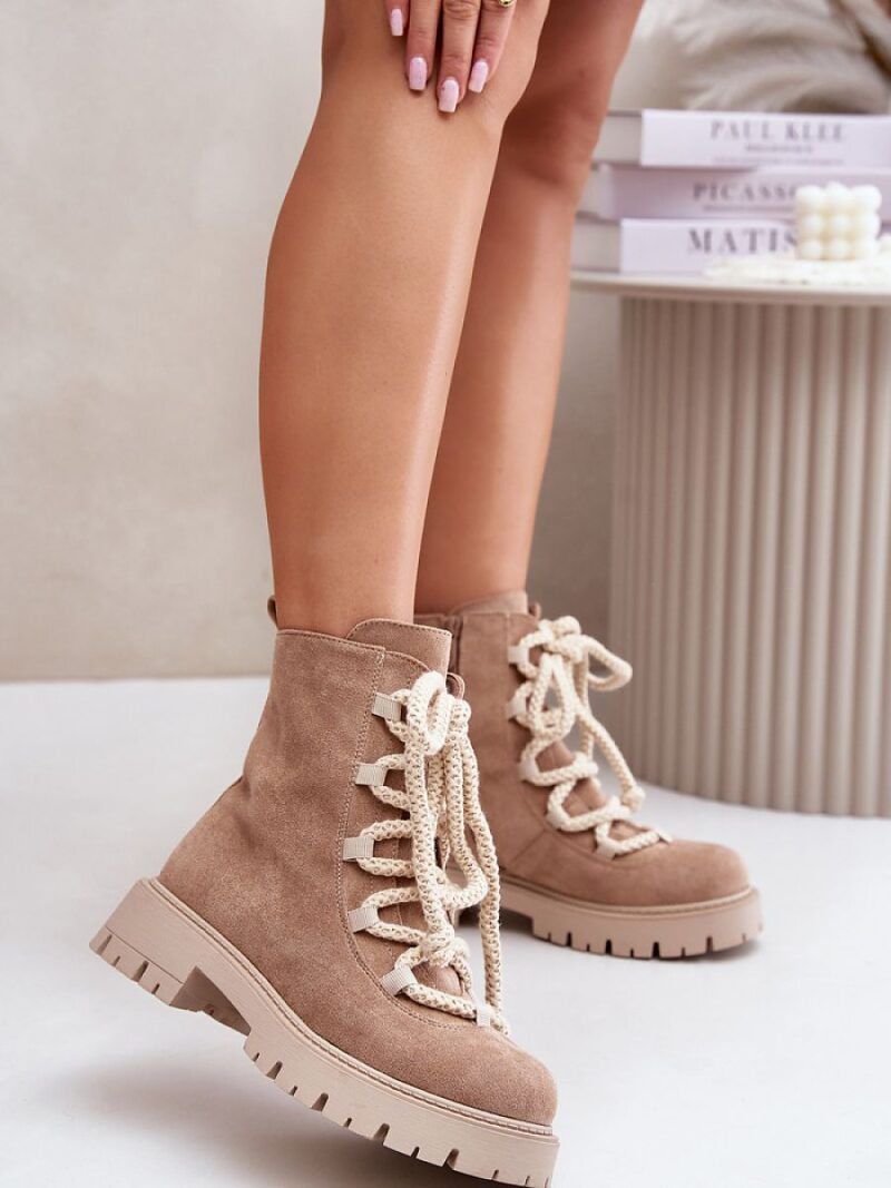 Botki Model Caellita NS539P Beige - Step in style
