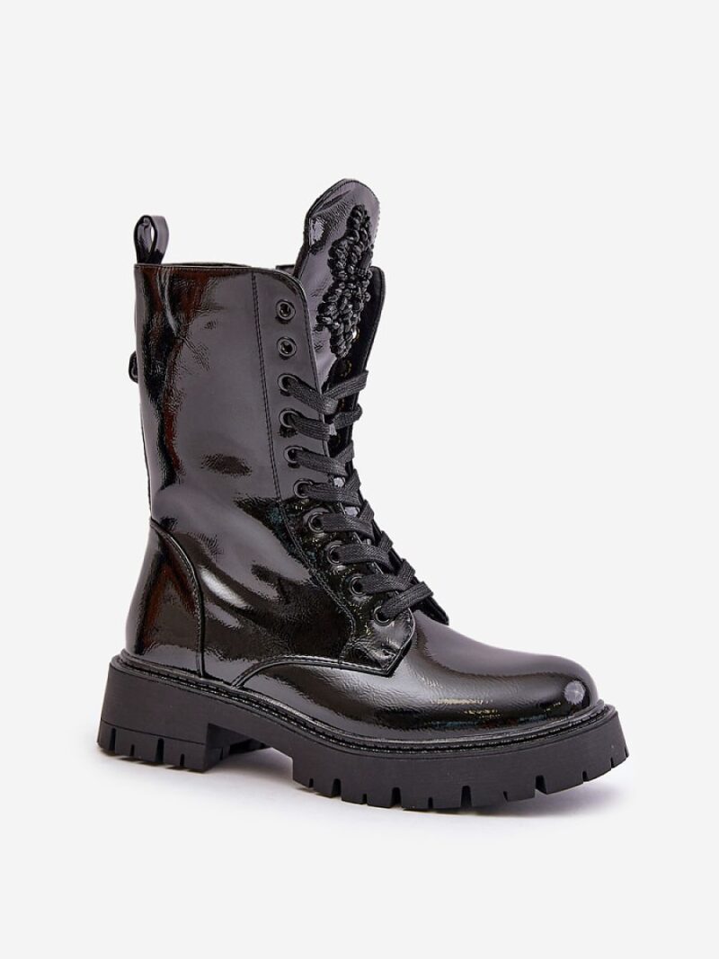 Workery Model Kelilea DA121P Black Lakier - Step in style - obrazek 2
