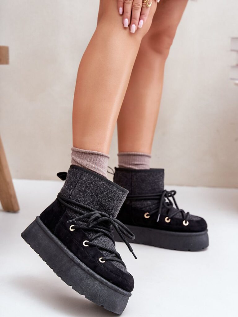 Śniegowce Model Mavora HY868 Black - Step in style