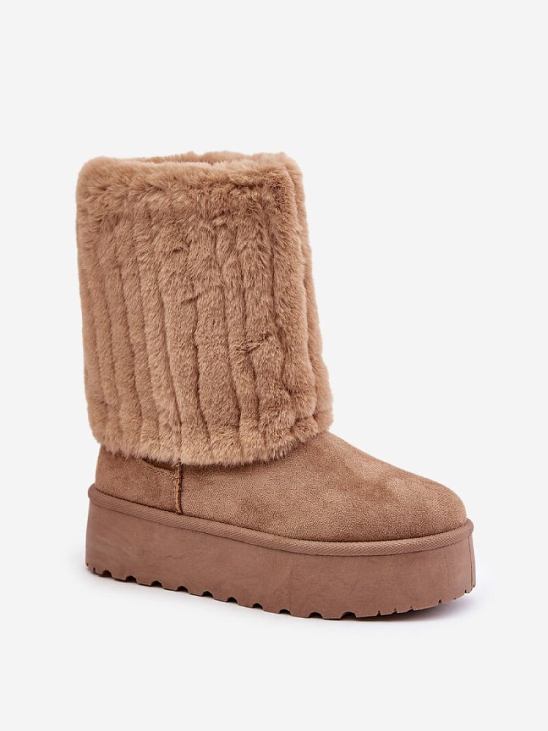 Śniegowce Model Lisonea 24BT30-8021 Beige - Step in style - obrazek 2