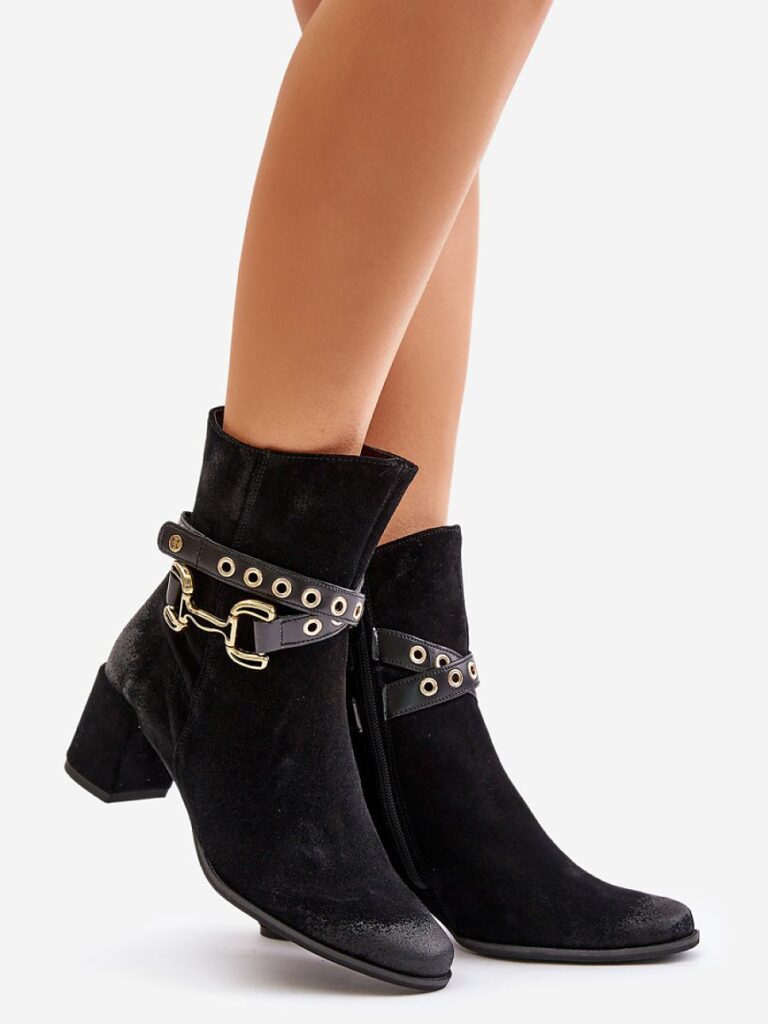 Botki Model Maciejka 06679-01 Black - Step in style