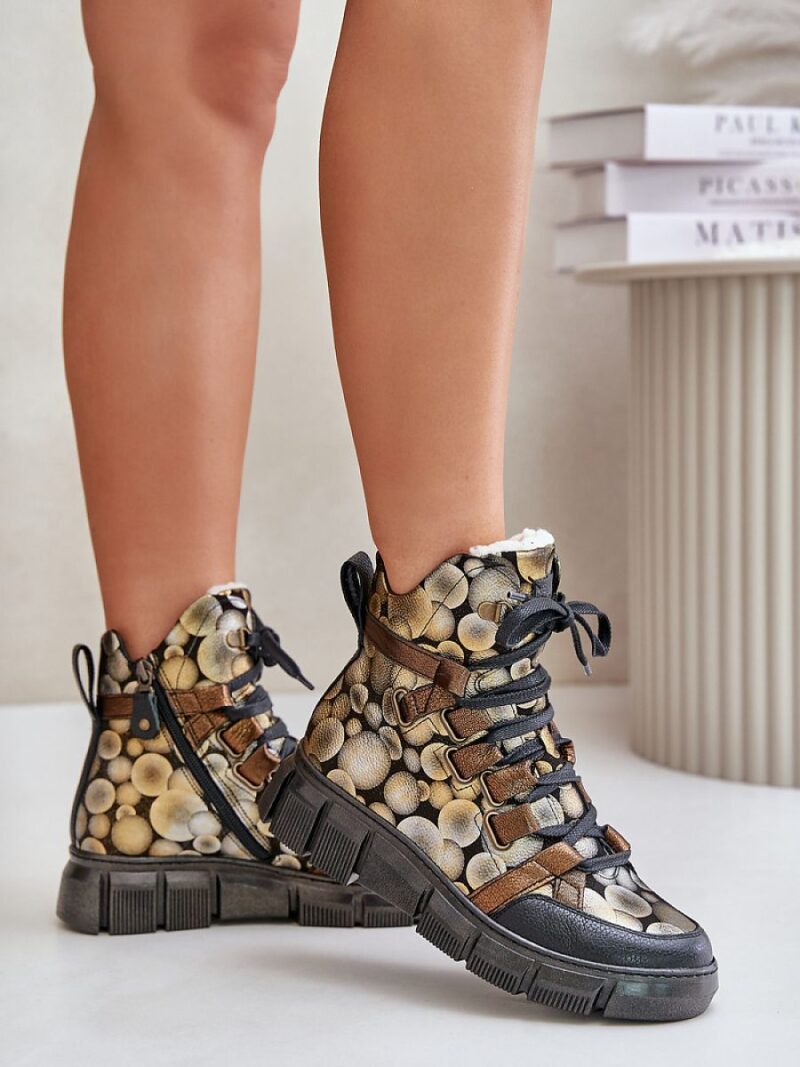 Botki Model Maciejka 06158-25 Gold - Step in style - obrazek 3