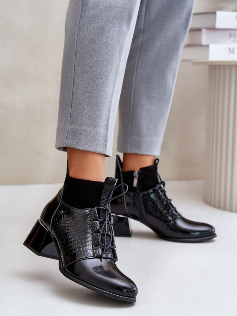 Botki Model Zazoo 60503 Black - Step in style