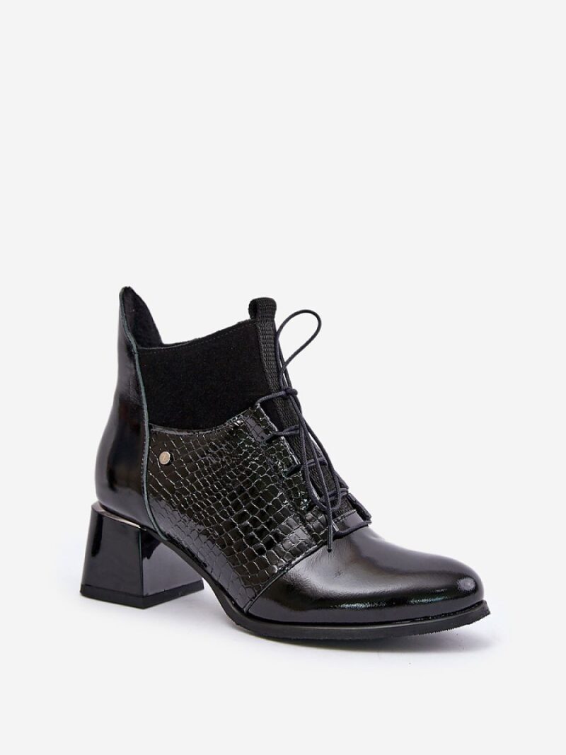Botki Model Zazoo 60503 Black - Step in style - obrazek 2