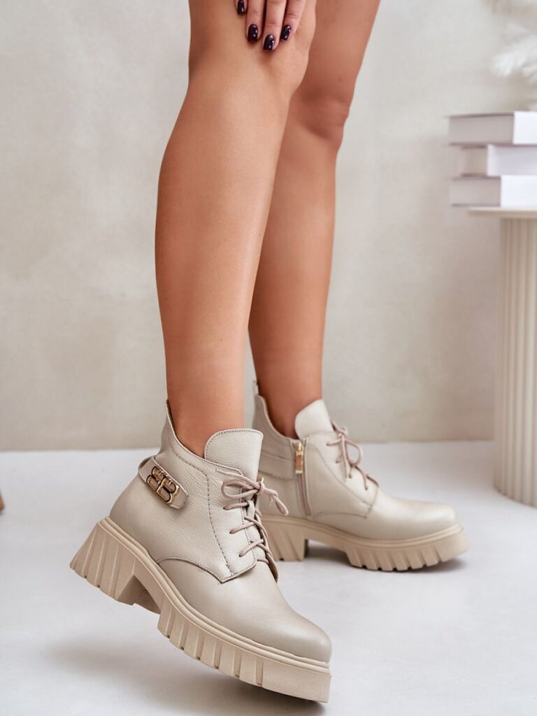 Botki Model Zazoo 60483 Beige - Step in style