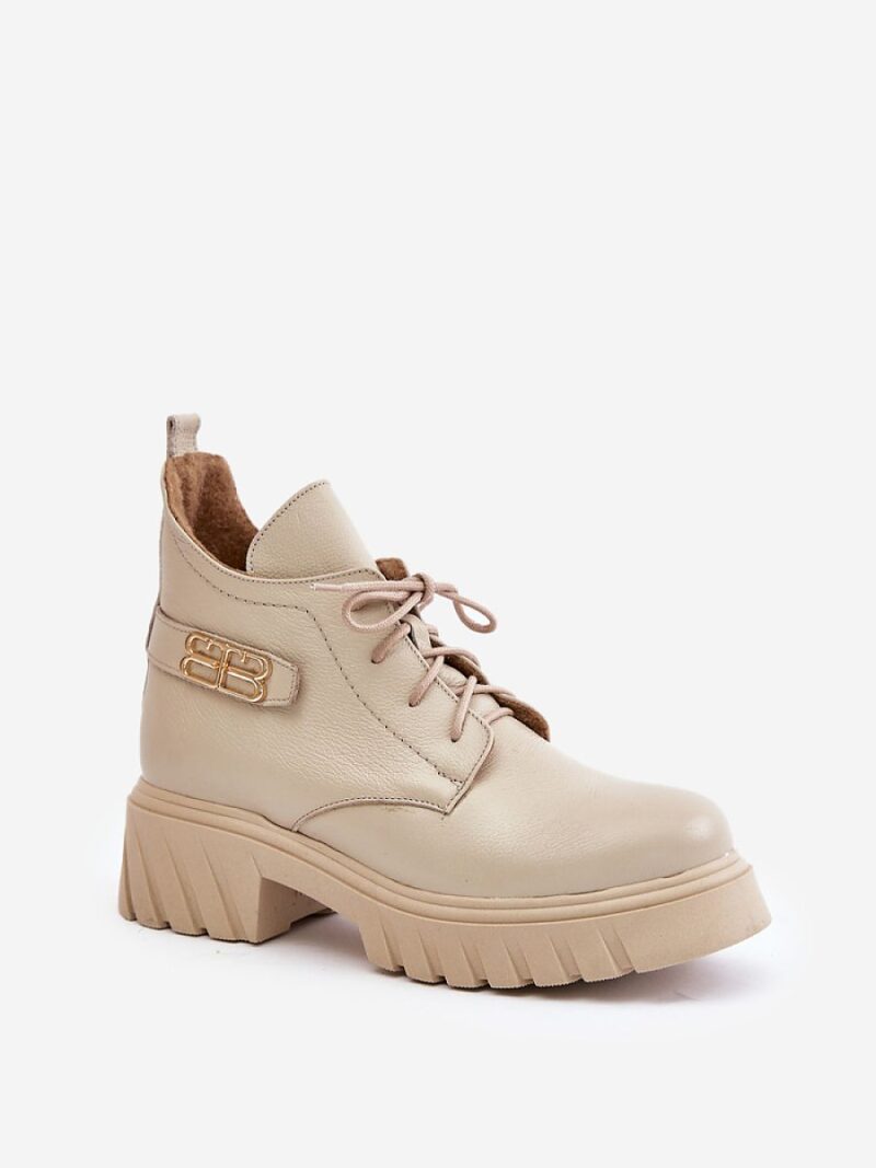 Botki Model Zazoo 60483 Beige - Step in style - obrazek 2
