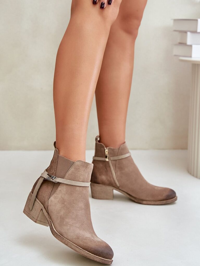 Botki Model Zazoo 60478 Beige - Step in style