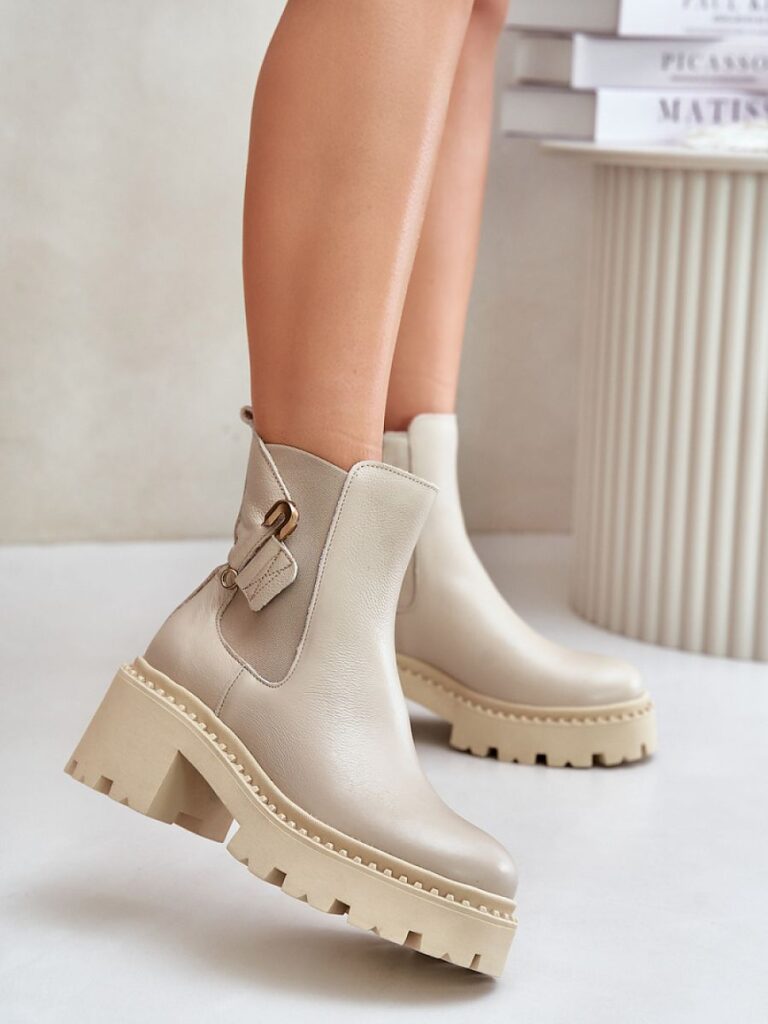 Botki Model Zazoo 60490 Light Beige - Step in style