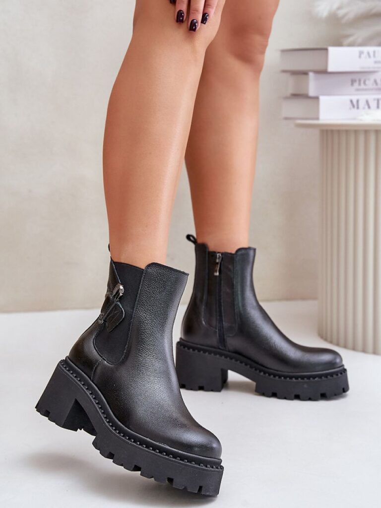 Botki Model Zazoo 60490 Black - Step in style