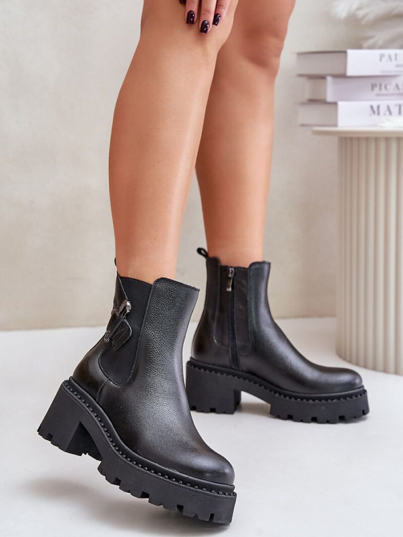 Botki Model Zazoo 60490 Black - Step in style