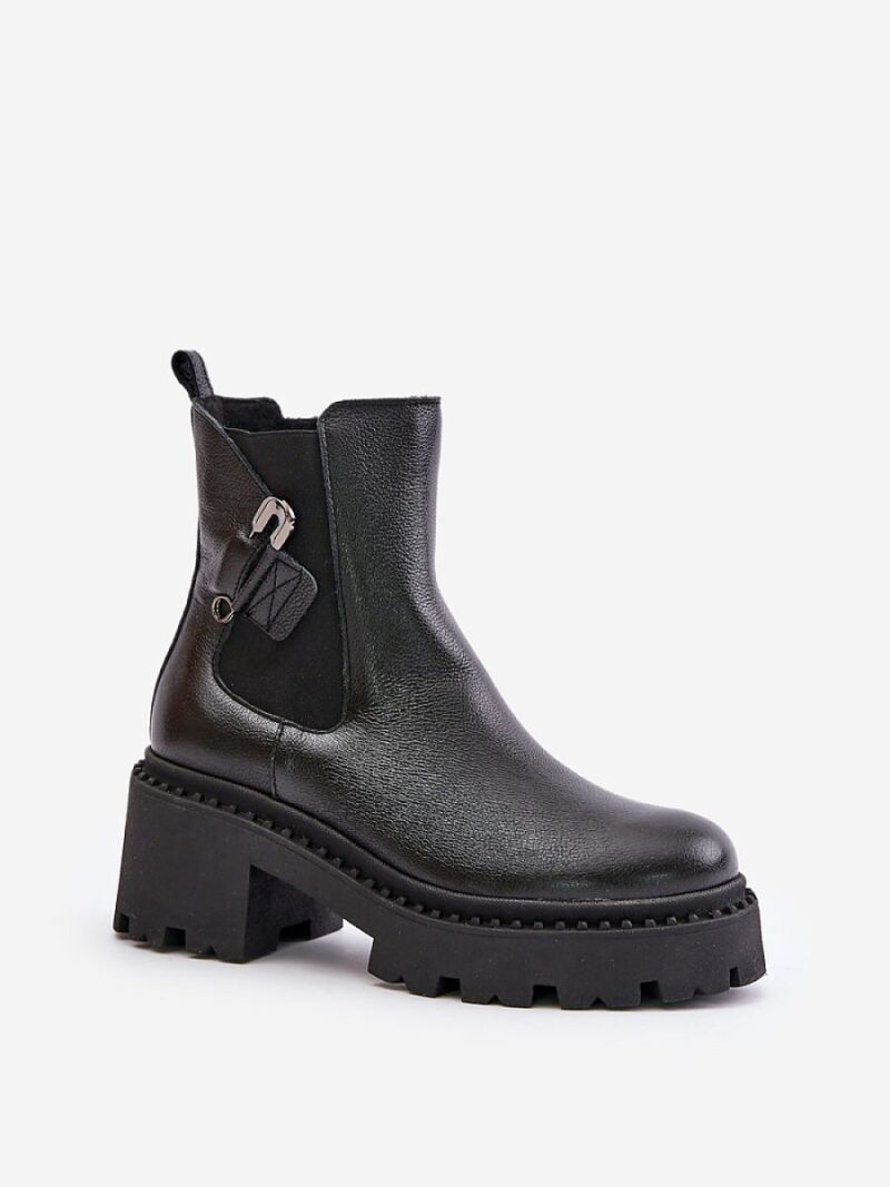 Botki Model Zazoo 60490 Black - Step in style - obrazek 2
