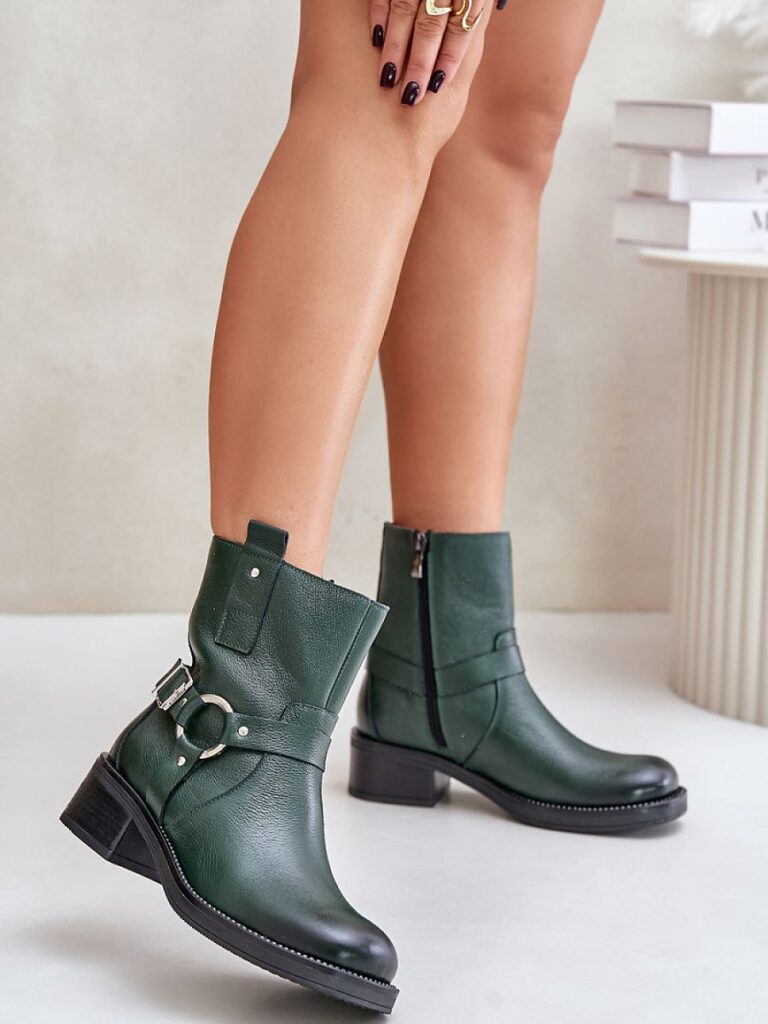 Botki Model Zazoo 60480 Dark Green - Step in style