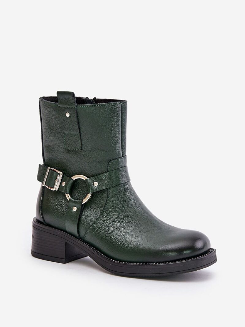 Botki Model Zazoo 60480 Dark Green - Step in style - obrazek 2
