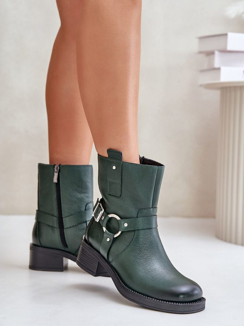 Botki Model Zazoo 60480 Dark Green - Step in style - obrazek 3