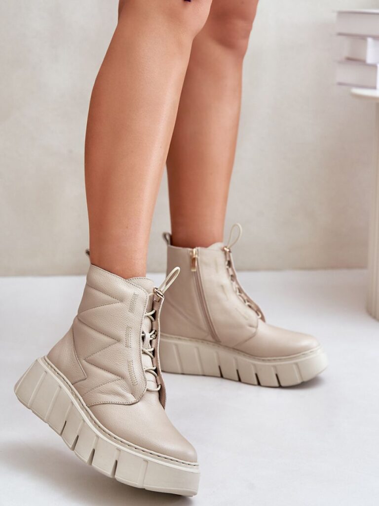 Botki Model Zazoo 60472 Beige - Step in style