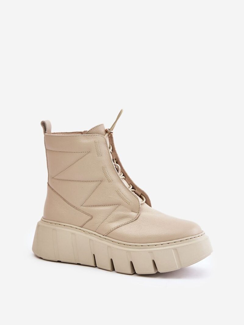 Botki Model Zazoo 60472 Beige - Step in style - obrazek 2
