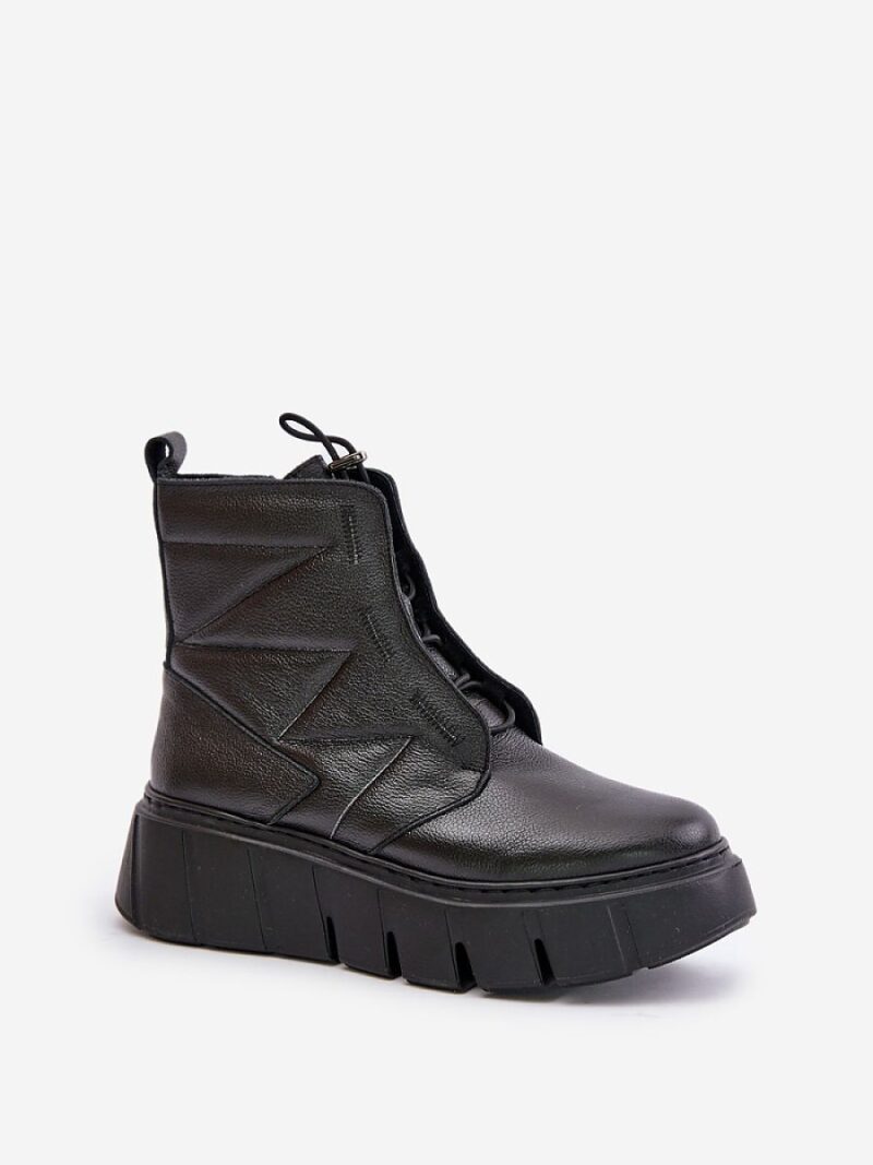 Botki Model Zazoo 60472 Black - Step in style - obrazek 2