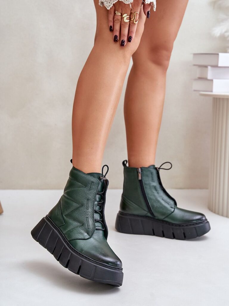 Botki Model Zazoo 60472 Dark Green - Step in style