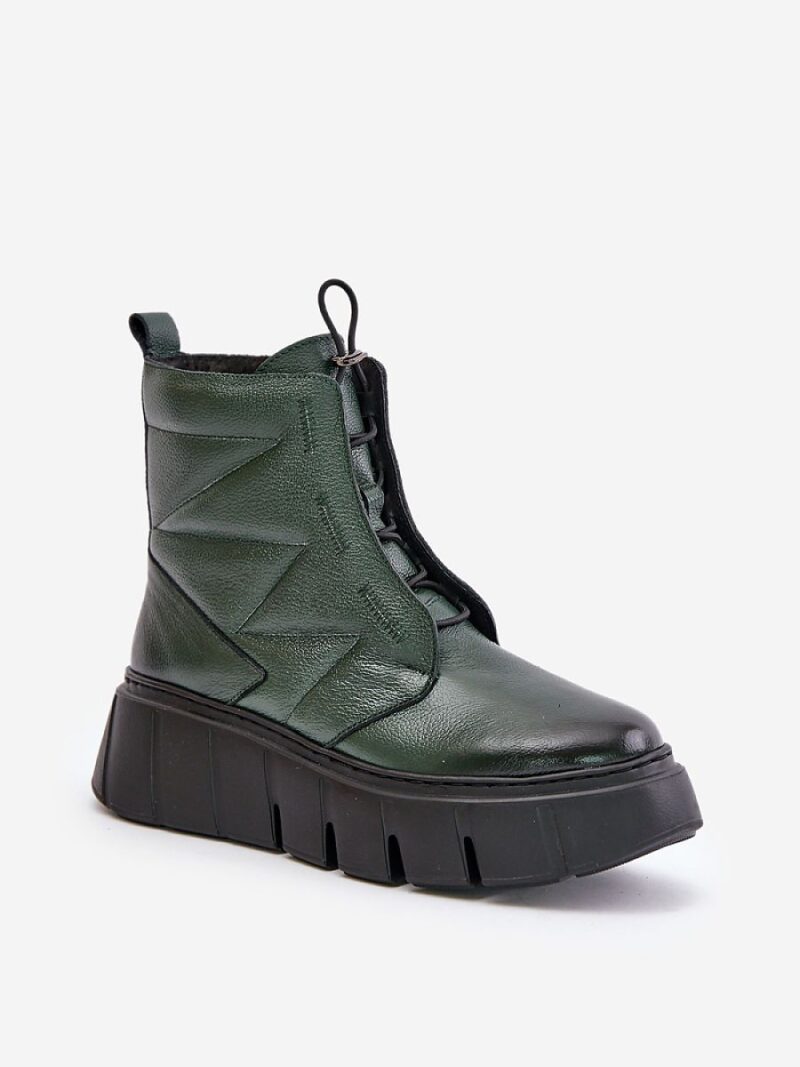 Botki Model Zazoo 60472 Dark Green - Step in style - obrazek 2