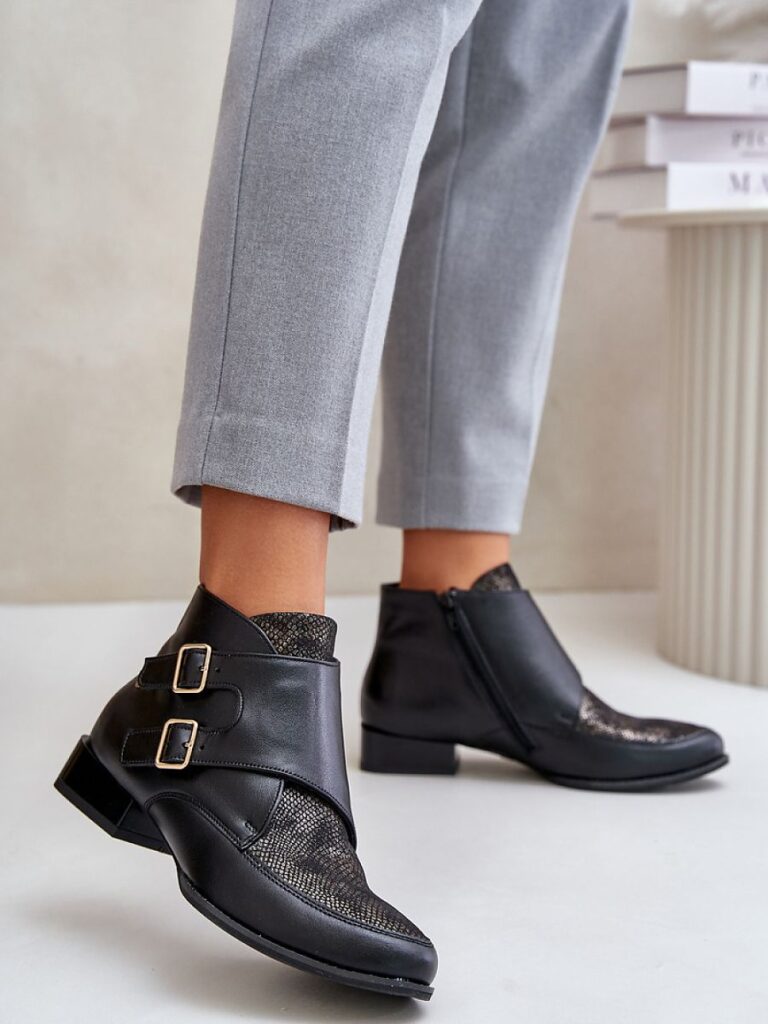 Botki Model Maciejka 06696-01 Black - Step in style