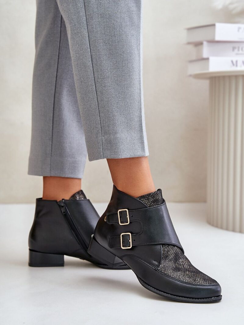 Botki Model Maciejka 06696-01 Black - Step in style - obrazek 3