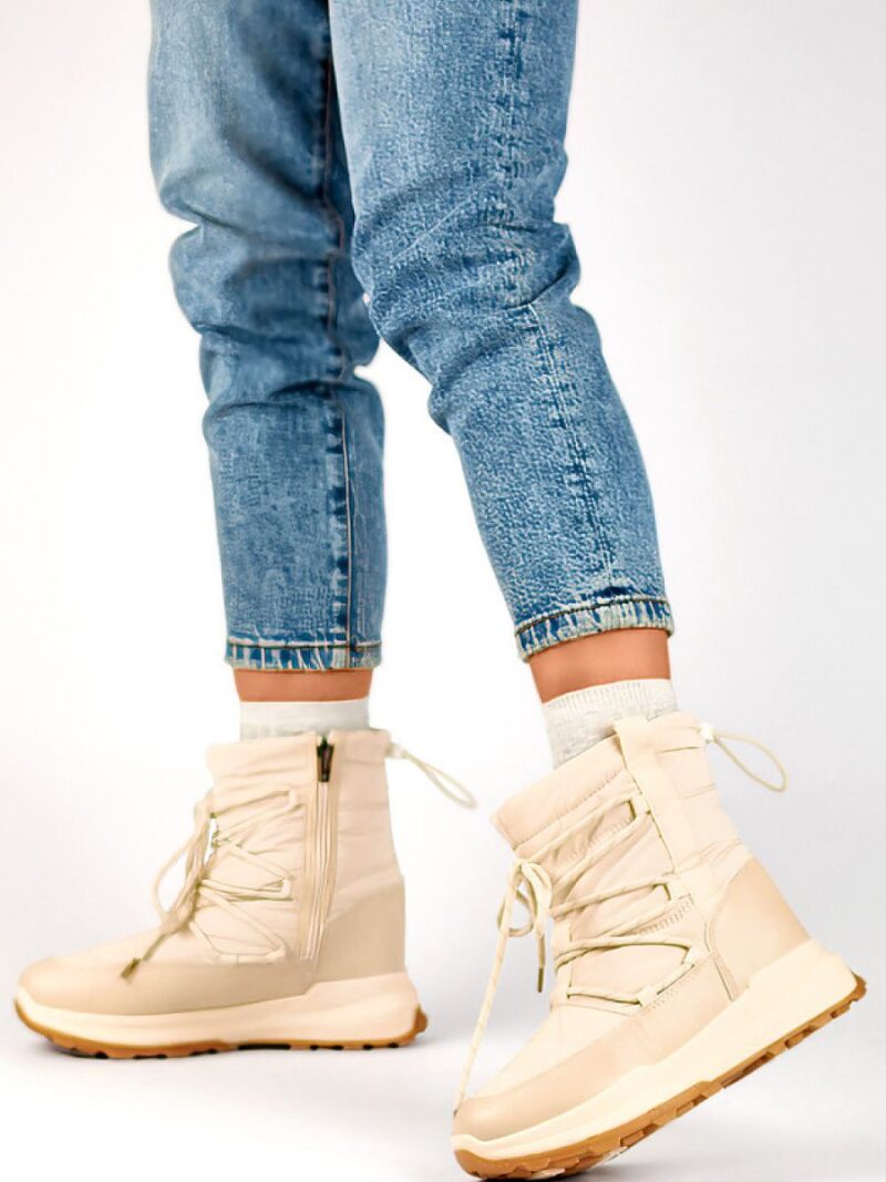 Śniegowce Model 24-16321BE Beige - PRIMO