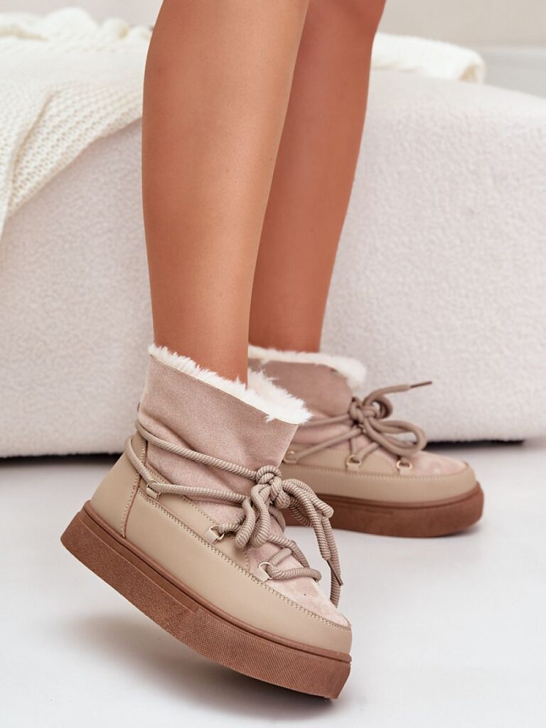 Śniegowce Model Aziara 8933 Beige - Step in style