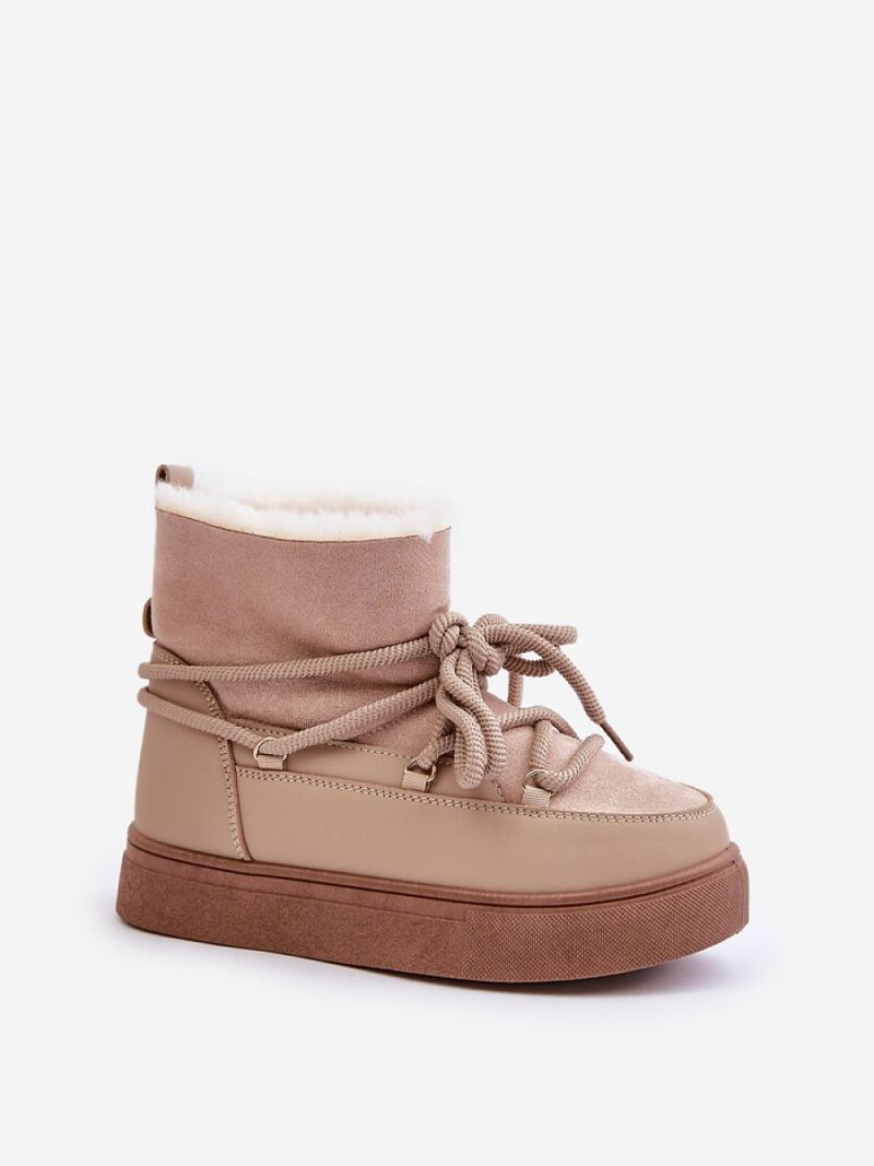 Śniegowce Model Aziara 8933 Beige - Step in style - obrazek 2