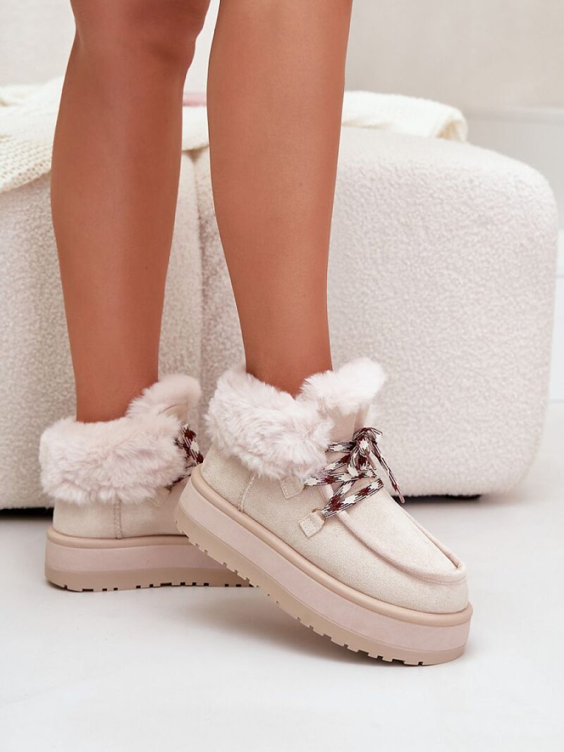 Śniegowce Model Neathren C3016 Light Beige - Step in style - obrazek 3