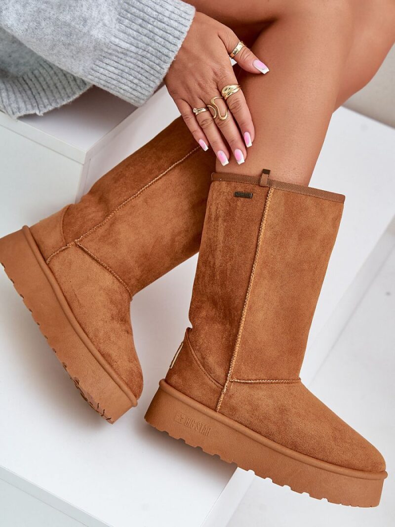 Śniegowce Model Big Star OO274893 Camel - Step in style - obrazek 3
